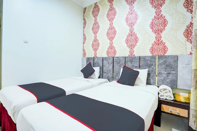 غرفة ديلوكس بسريرين منفصلين، Hotel O Padang City Center Near Pantai Padang Formerly D'Dhave Hotel 2/6