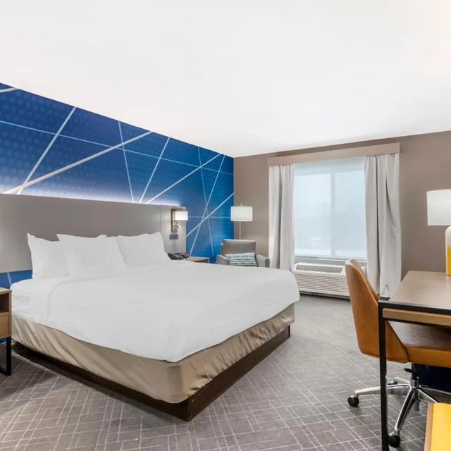 غرفة بسرير كينج بحوض استحمام لذوي الإعاقة، Comfort Inn & Suites Watervliet 3/7