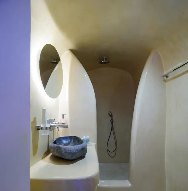 Caldera, Comfort, Suite, Queen Bed, Sunset View, Sea View, Jetted Tub، Abyssanto Suites Spa 1/1
