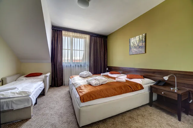 غرفة كومفورت بسرير مزدوج مع أريكة، Penzión Drak 1/10