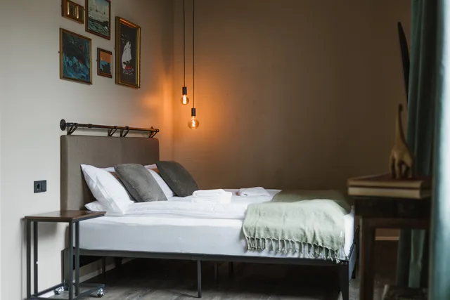 غرفة ديلوكس بحمام خاص مع أريكة، Kex Hostel Reykjavík 4/7