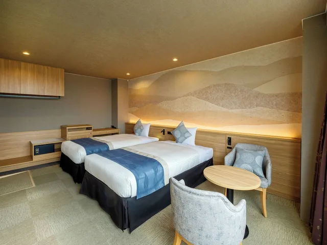 غرفة قياسية ثلاثية بثلاثة أسرّة، KAMENOI HOTEL Oarai 2/3