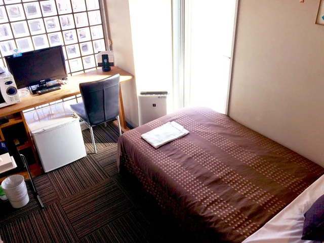 غرفة مفردة يُسمح فيها بالحيوانات الأليفة للمدخنين، Hotel Livemax BUDGET Yumoto 3/4