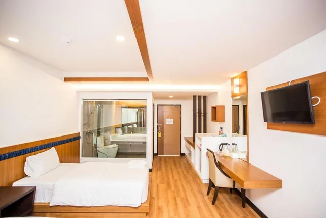 غرفة ديلوكس بسرير فردي، Blu Hotel Nakhon Phanom 3/4