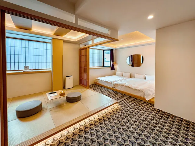 غرفة ديلوكس بسريرين مزدوجين وفرشتي فوتون، Hotel Imagine Kyoto 10/10