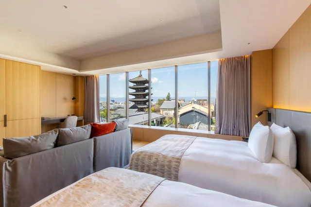 غرفة تنفيذية بسريرين منفصلين مع دخول الصالة، The Hotel Seiryu Kyoto Kiyomizu 1/8