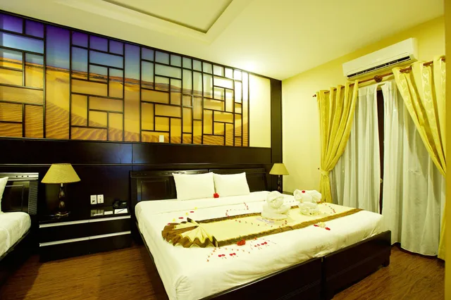 جناح عائلي ديلوكس بسريرين مزدوجين، Blue Bay Mui Ne Resort Spa 1/1