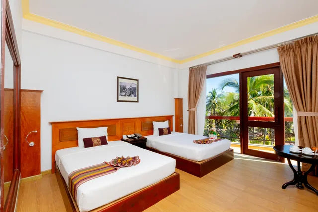 غرفة ديلوكس بسرير مزدوج أو سريرين منفصلين بإطلالة على الحديقة، Ca Ty Mui Ne Resort 2/4