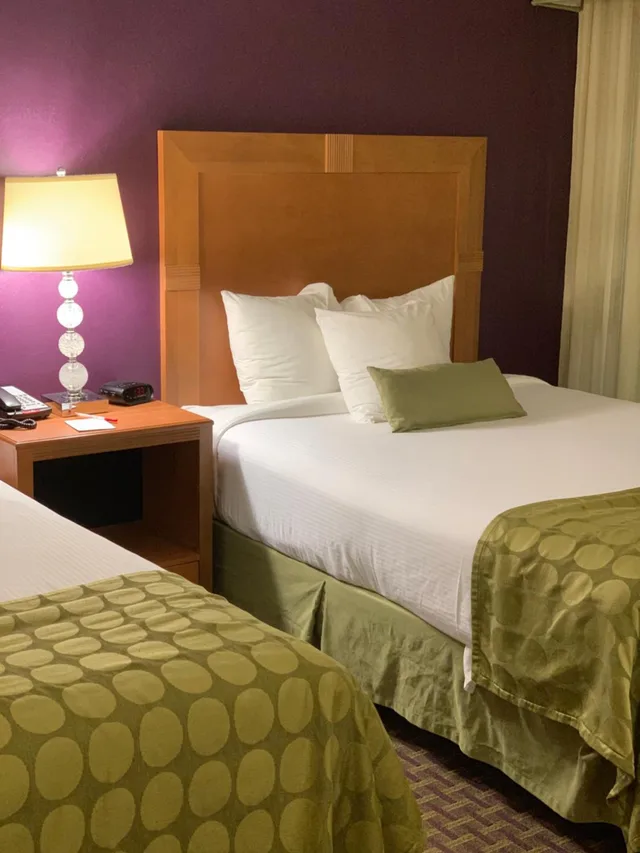 جناح بسرير كوين بإطلالة على المسبح بغرفة نوم واحدة، Ramada by Wyndham Marquette 1/2