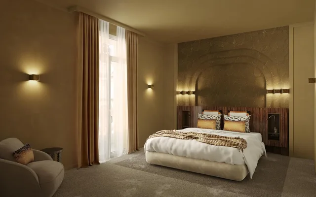 جناح جونيور بشرفة بحوض استحمام، Gounod Hotel 2/4
