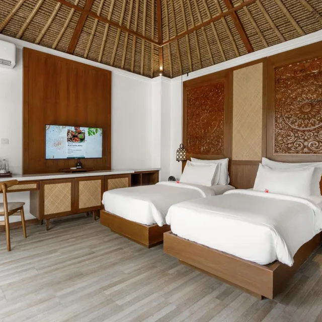 فيلا بغرفتي نوم بمسبح خاص، Nirwana Beach And Resort 1/10