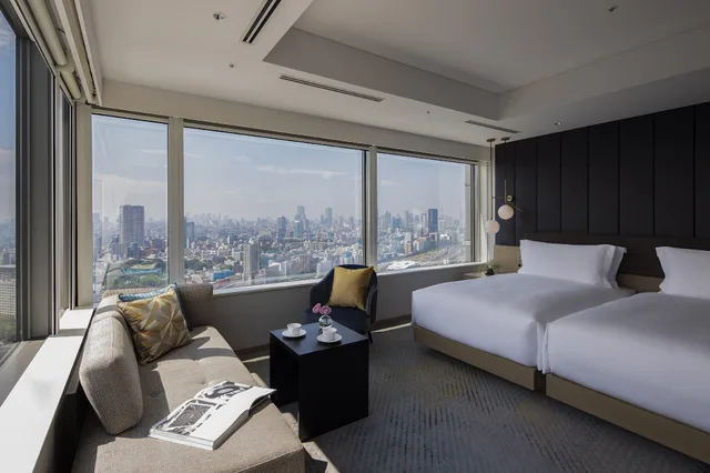 غرفة بريميوم بسريرين منفصلين مع دخول صالة النادي، The Strings by InterContinental Tokyo 3/7