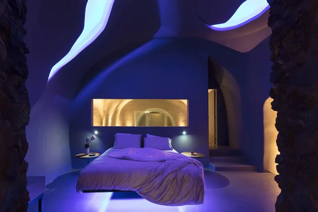 4 Bedrooms, Interior, Wellness, Villa, 2 King Beds, 3 Beds, 2 Queen Beds, Outdoor Jetted Tub، Kivotos Santorini 1/8