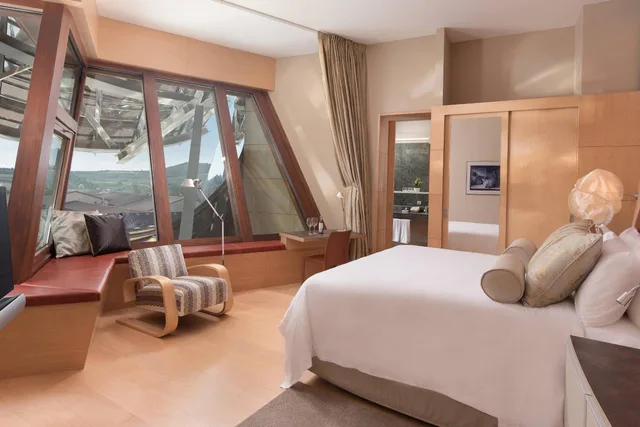 غرفة ديلوكس بسرير كينج بإطلالة على الجبل، Hotel Marques de Riscal A Luxury Collection Hotel Elciego 1/8