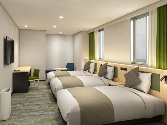 Semi Room, Superior, Triple, 2 Semi Double Beds, Sofa، Hotel MyStays Miyazaki 1/2