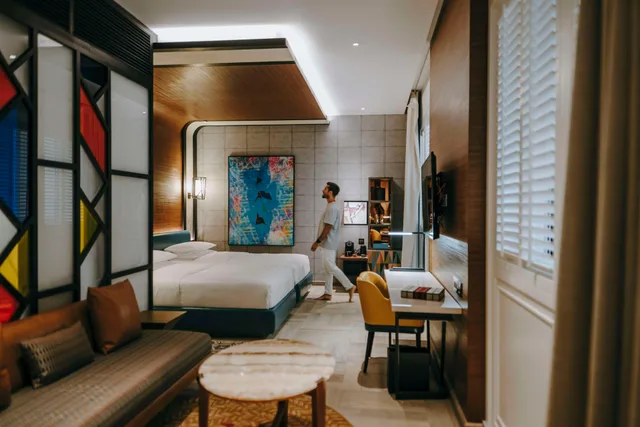 غرفة ديلوكس بسريرين منفصلين، Andaz Dubai The Palm by Hyatt 3/8