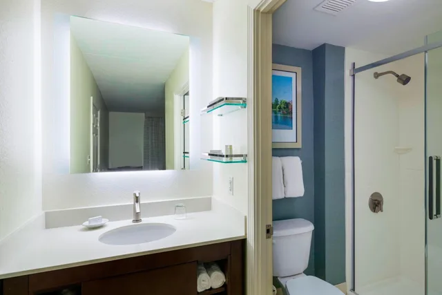 جناح بسرير كينج بغرفة نوم واحدة مع أريكة بحوض استحمام لذوي الإعاقة، Residence Inn Boston Framingham 3/7