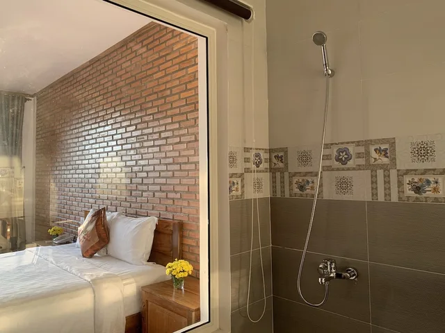 غرفة ديلوكس بسريرين منفصلين بإطلالة على الحديقة، The Garden House Phu Quoc 10/10
