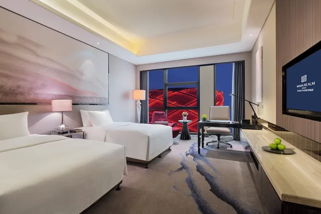غرفة غراند ديلوكس بسريرين منفصلين، Wanda Realm Wuhan 3/10