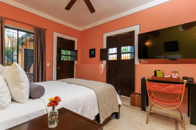 غرفة ديلوكس بسرير كوين، Casa Jade Hotel - Adults Only Merida 2/2