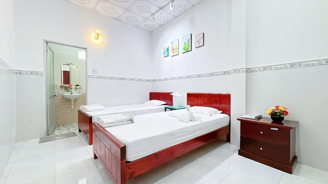غرفة أساسية بسريرين منفصلين، Quoc Dinh Guesthouse 4/8