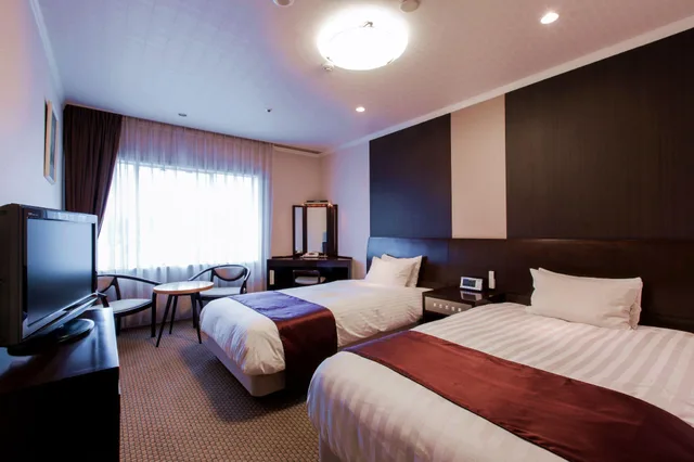 غرفة قياسية بسريرين منفصلين بإطلالة على المدينة، Hida Hotel Plaza 2/2