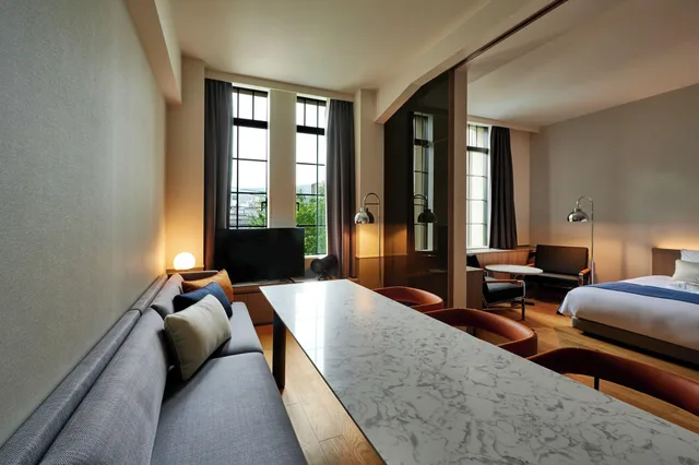 غرفة بسريرين، The Gate Hotel Kyoto Takasegawa by Hulic 1/2