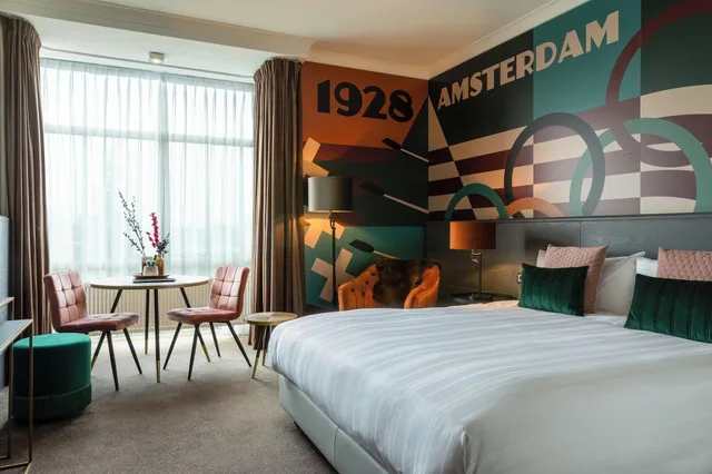 غرفة ديلوكس بسرير مزدوج بإطلالة على القناة، Apollo Hotel Amsterdam A Tribute Portfolio Hotel 3/6