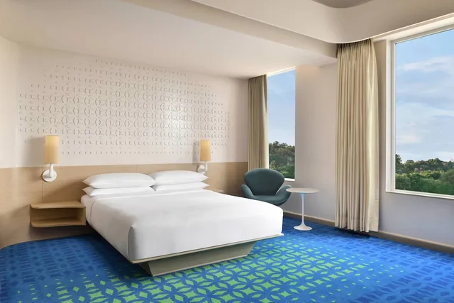 غرفة ديلوكس بسرير كوين بإطلالة على المدينة، Fairfield By Marriott Hyderabad Gachibowli 3/7