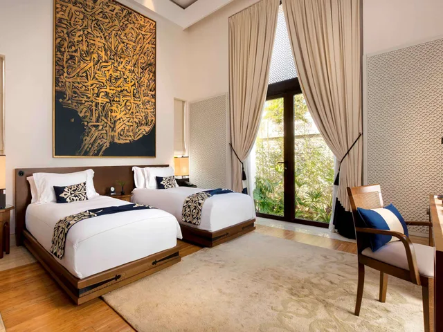 2 Bedrooms, Harmony, Pool, Villa, King and Twin Beds, Sea View، Banyan Tree Tamouda Bay 2/10