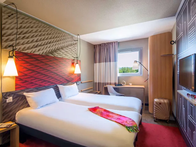 غرفة قياسية بسريرين منفصلين، Ibis Le Havre Sud Harfleur 1/1