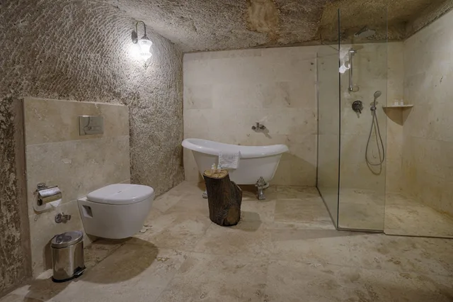 غرفة ديلوكس بسرير كوين مع أريكة، Hera Cave Suites 5/8