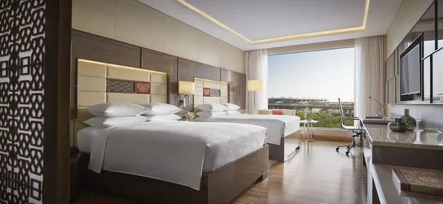 غرفة بسريرين مزدوجين بإطلالة على المدينة، Jw Marriott Hotel Mumbai Sahar 5/10