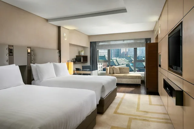 غرفة ديلوكس بسريرين منفصلين، Hilton Beijing Wangfujing 5/9