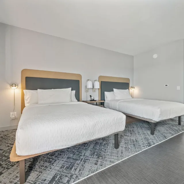 جناح استوديو بسريرين كوين مع أريكة بحوض استحمام لذوي الإعاقة، Homewood Suites by Hilton Austin Airport 3/5