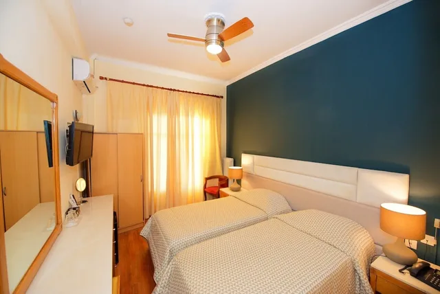 غرفة بسرير مزدوج أو سريرين منفصلين، Dalia Hotel 3/7