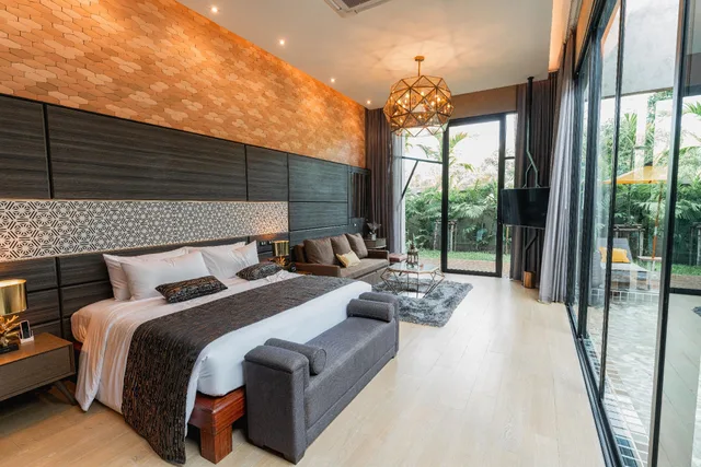 جناح بسريرين منفصلين وسريرين كينج بـ3 غرف نوم بمسبح خاص، La Miniera Pool Villas Pattaya 1/1