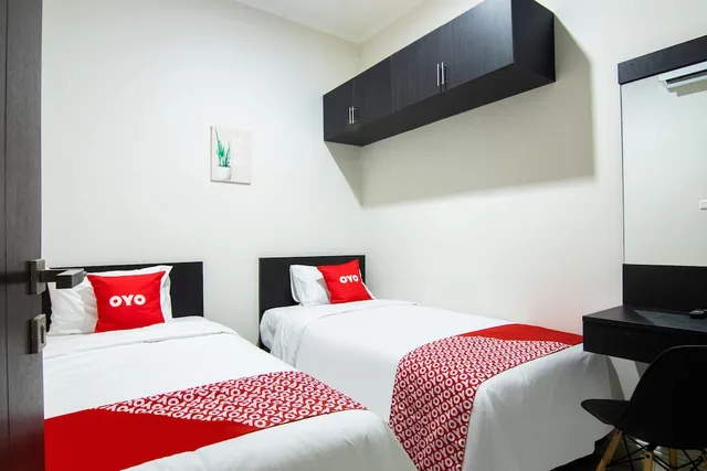 غرفة قياسية بسريرين منفصلين، OYO 3826 Columbus Residence K11 2/5