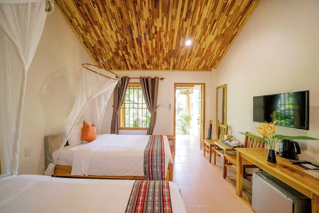 بنغل عائلي بسريرين كينج بإطلالة على الحديقة، La Mer Resort 4/10
