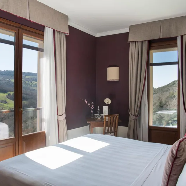 غرفة بسرير كوين بشرفة، La Posta Hotel & Thermal Spa 4/10