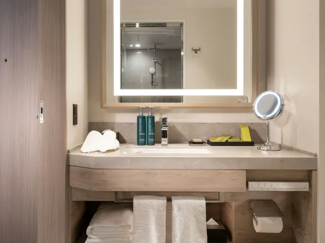 غرفة بسريرين منفصلين، DoubleTree by Hilton Toyama 4/4