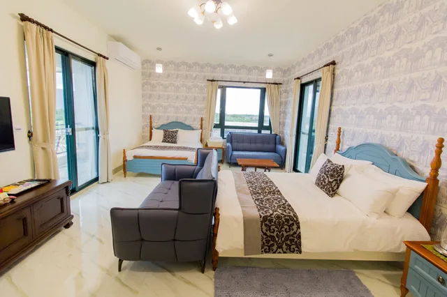 غرفة عائلية بأربعة أسرّة وسريرين مزدوجين، Shan Hai B&B 3/4