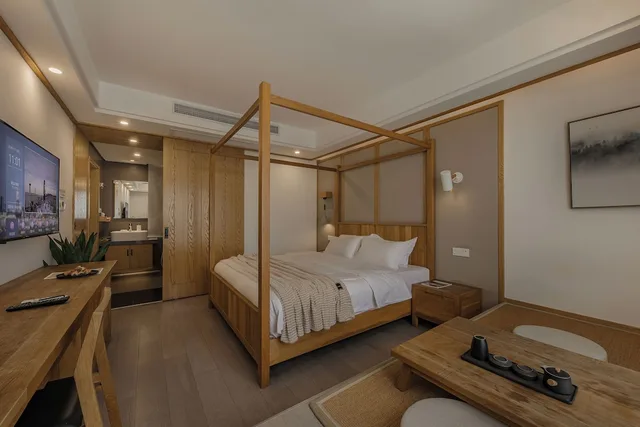غرفة إليت ثلاثية بسرير كوين بمطبخ صغير، Yueshang Yunshe Boutique Hotel 4/5