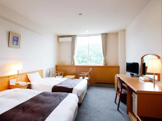 غرفة غربية بسريرين منفصلين في الملحق، Abashiri Kanko Hotel 1/3