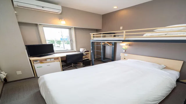 Room, Double or Single Bed, Bunk Bed، Super Hotel Fuji Inter Kaguya no Yu 1/1