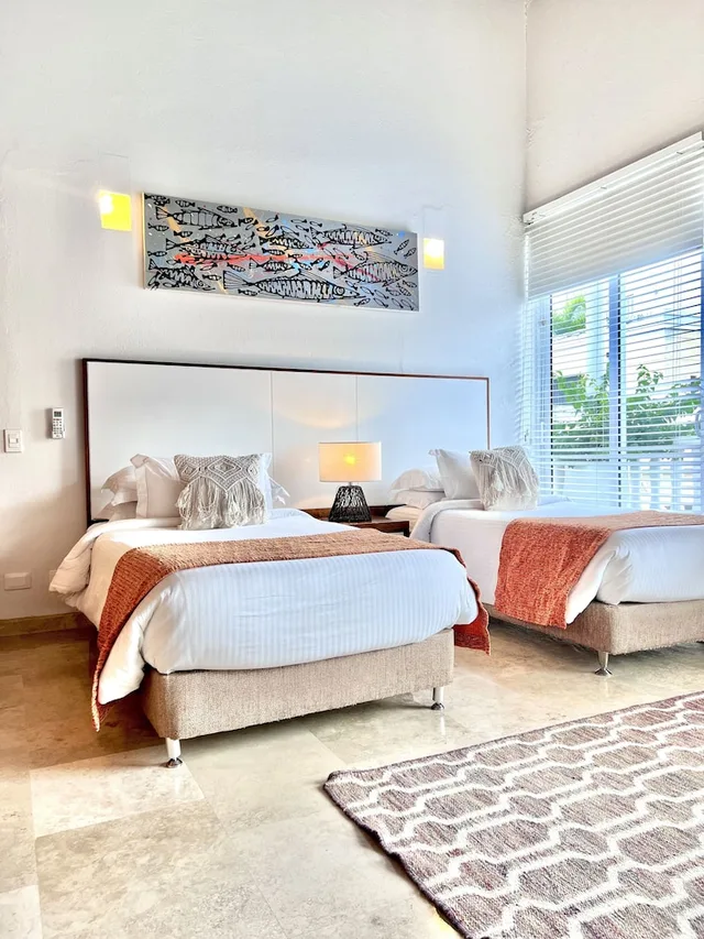 شقة بريميوم بسرير كينج وسرير كوين وسريرين منفصلين بشرفة بغرفتي نوم، CASA CLAVER LOFT BOUTIQUE HOTEL 3/7