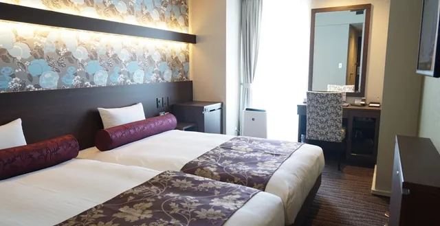 Semi Room, Hollywood, Twin Beds, 2 Semi Double Beds، Hotel Wbf Sapporo Chuo 2/2