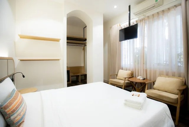غرفة سوبيريور بسرير كوين، Thanh Mai Hotel 4/9