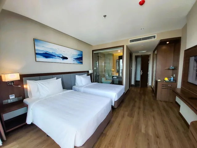 غرفة ديلوكس بسرير كينج بشرفة، Annova Nha Trang Hotel 3/8