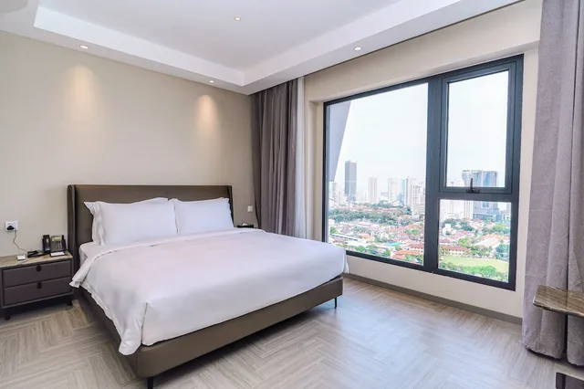 جناح بريميير بسريرين كينج بغرفتي نوم، Landison Hotel Penang 4/8